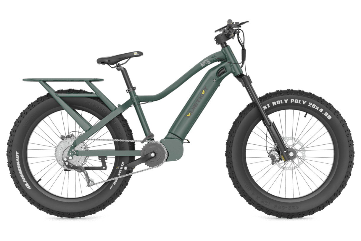 QuietKat Hunting E-Bike Midnight Green / 15" QuietKat - 2022 Apex 10.0 E-Bike - 1000W | 22 APX 10