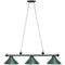 RAM Game Room Billiard Lighting RAM Game Room - 54" 3LT BILLIARD LIGHT- MATTE GREEN