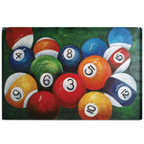 RAM Game Room Indoor Décor RAM Game Room - OIL PAINTING ON CANVAS - BILLIARD BALLS CLOSE UP