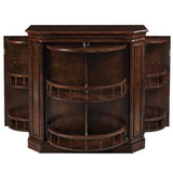 RAM Game Room RAM Furniture > Bars & Cabinets RAM Game Room - BAR CABINET W/ SPINDLE - CAPPUCCINO
