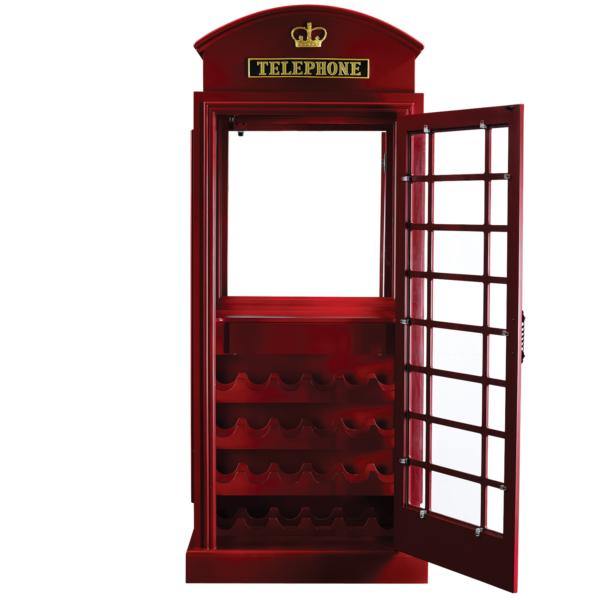 RAM Game Room RAM Furniture > Bars & Cabinets RAM Game Room - OLD ENGLISH TELEPHONE BOOTH CUE HOLDER