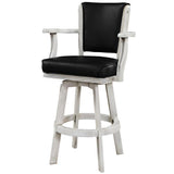 RAM Game Room RAM Furniture > Barstools RAM Game Room - SWIVEL BARSTOOL WITH ARMS-ANTIQUE WHITE