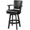 RAM Game Room RAM Furniture > Barstools RAM Game Room - SWIVEL BARSTOOL WITH ARMS-BLACK