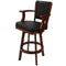 RAM Game Room RAM Furniture > Barstools RAM Game Room - SWIVEL BARSTOOL WITH ARMS-ENGLISH TUDOR