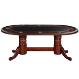 RAM Game Room RAM Furniture > Poker & Game Tables RAM Game Room - 84" TEXAS HOLD'EM GAME TABLE - ENGLISH TUDOR