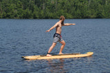 RAVE Paddle Board 10'8" Bamboo Soft Top with paddle and leg leash
