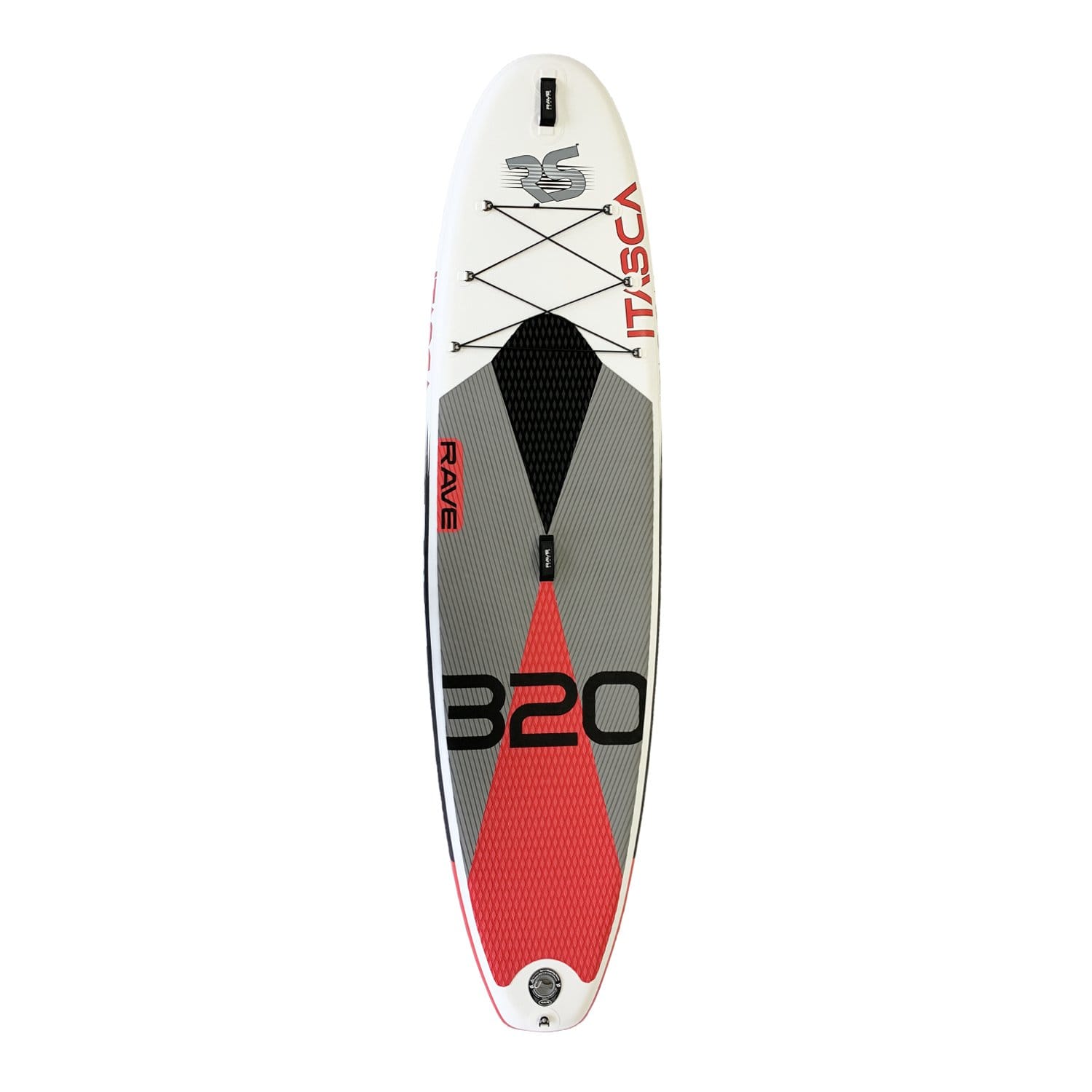 RAVE Paddle Board Itasca iSUP - Salmon Red
