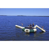 RAVE Water Bouncers - Reinforced Water Trampoline Bongo 13 w/ small Slide and Log Northwoods