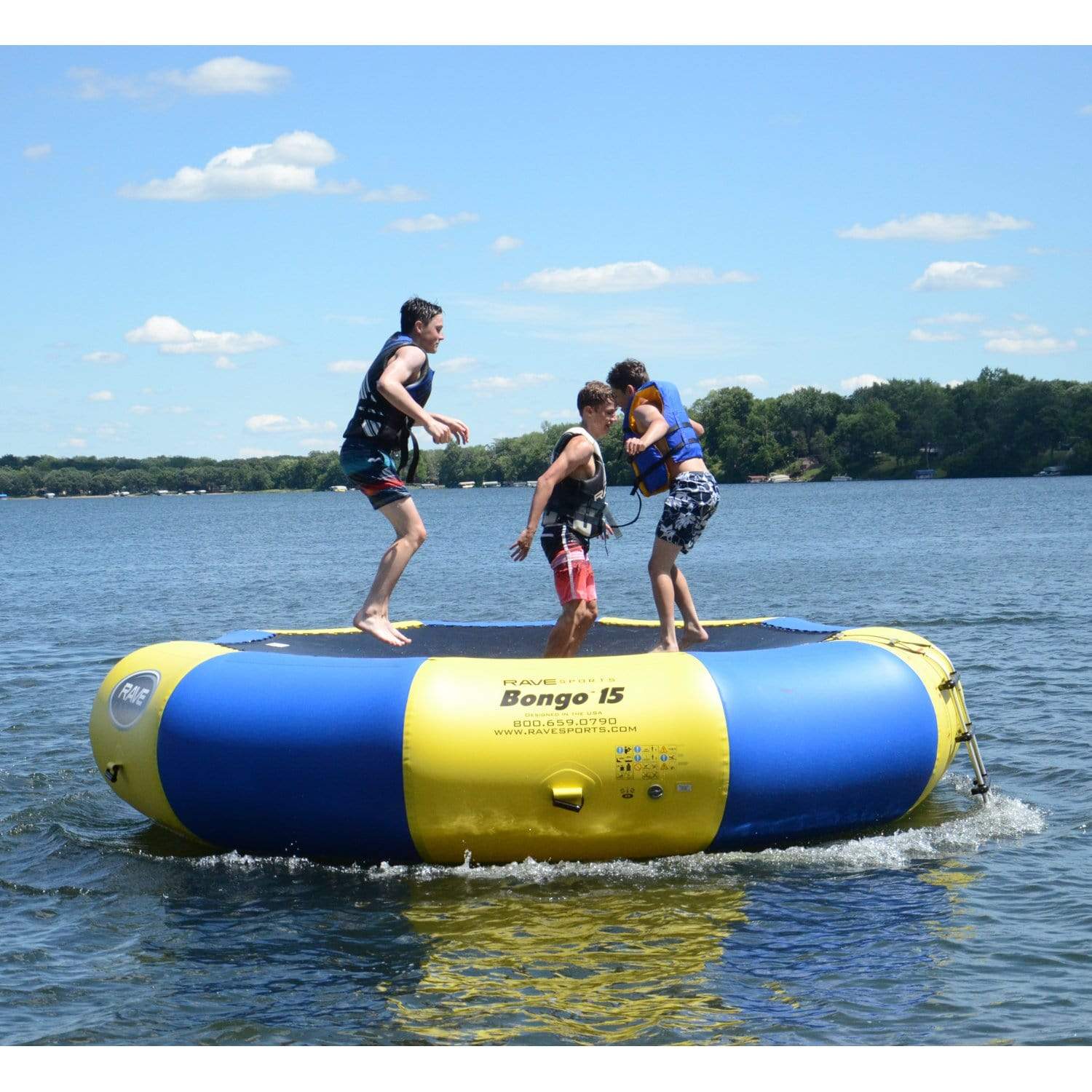 RAVE Sports O Zone Plus 5 Foot Inflatable Water Bouncer Trampoline