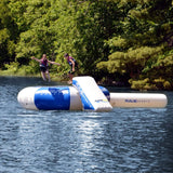 RAVE Water Bouncers - Reinforced Water Trampoline Splash Zone Plus 12' with slide and log