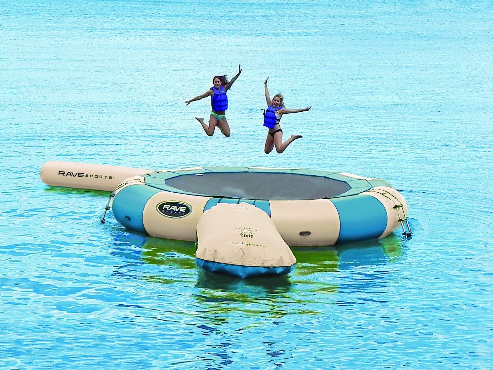 Rave Aqua Launch  Water trampoline, Trampoline, Lake fun