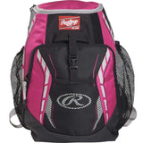 Rawlings Sports : Baseball Rawlings Youth Baseball Players Backpack - Neon Pink
