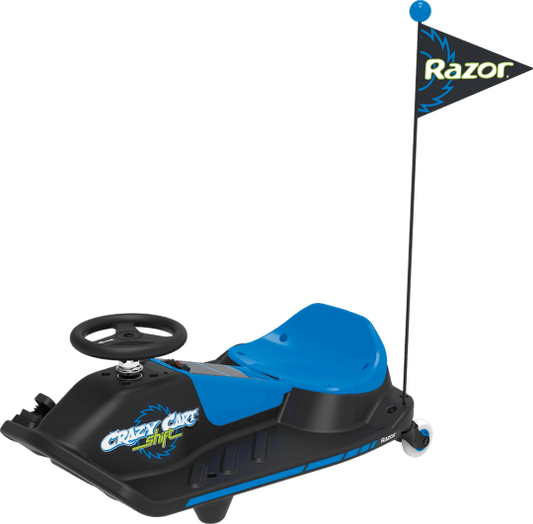 Razor Electric Ride Ons Razor Crazy Cart Shift - Blue