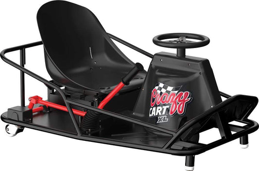  Razor Crazy Cart - 24V Electric Drifting Go Kart - Variable  Speed, Up to 12 mph, Drift Bar for Controlled Drifts, One Size, Black/Red :  Sports & Outdoors