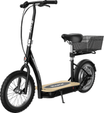 Razor Electric Scooter Black / Retail Razor EcoSmart Metro Electric Scooter | 220 lbs Capacity | 18 mph | Seated Scooter | White or Black