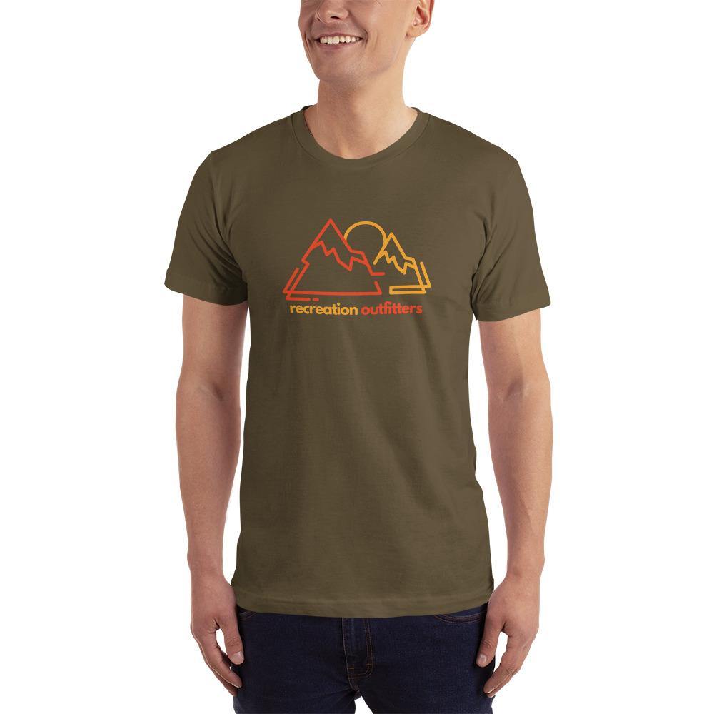Recreation Outfitters Army / XS Recreation Outfitters - Mountain and Moon - Adult T-Shirt