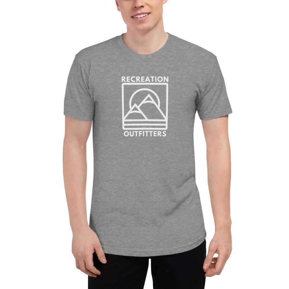 Recreation Outfitters Athletic Grey / XS Recreation Outfitters Square Mountain Sun - Unisex Tri-Blend Track Shirt