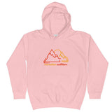 Recreation Outfitters Baby Pink / XS Recreation Outfitters - Mountains and Moon - Kids Hoodie