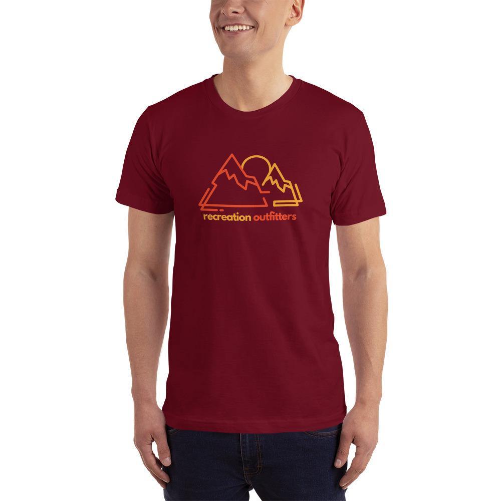 Recreation Outfitters Cranberry / XS Recreation Outfitters - Mountain and Moon - Adult T-Shirt