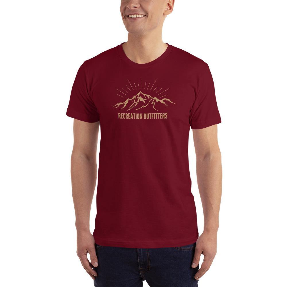 Recreation Outfitters Cranberry / XS Recreation Outfitters - Mountain Burst - Adult T-Shirt