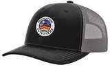 Recreation Outfitters Hat Black and Charcoal Recreation Outfitters Badge Logo Hat