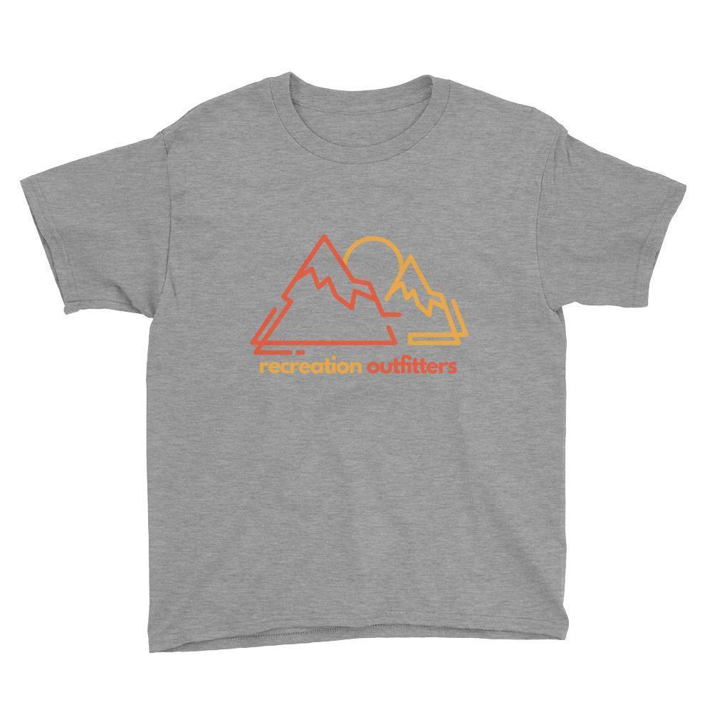 Recreation Outfitters Heather Grey / XS Recreation Outfitters - Mountain and Moon - Youth Short Sleeve T-Shirt