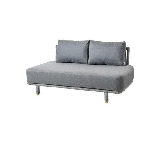 Recreation Outfitters Moments 2-seater sofa module, incl. Grey cushion set, Cane-line AirTouch