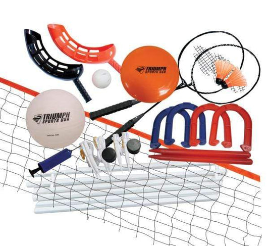Recreation Outfitters Multi-Game Net Combo Set 5 in 1 VB/Badminton Game Combo