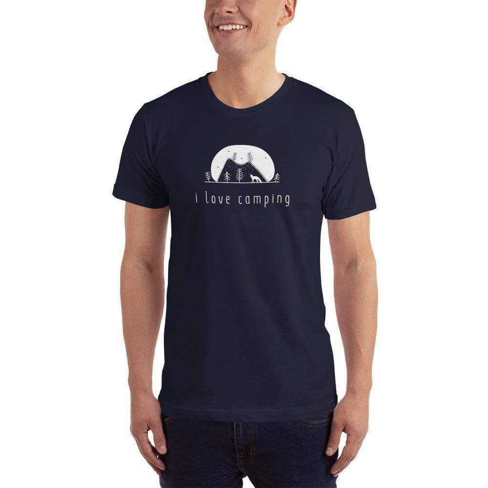 Recreation Outfitters Navy / XS Recreation Outfitters - I love camping - Adult T-Shirt