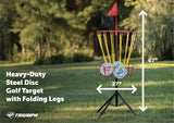 Recreation Outfitters Outdoor Games Disc Golf Target with 3 Discs