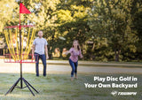 Recreation Outfitters Outdoor Games Disc Golf Target with 3 Discs