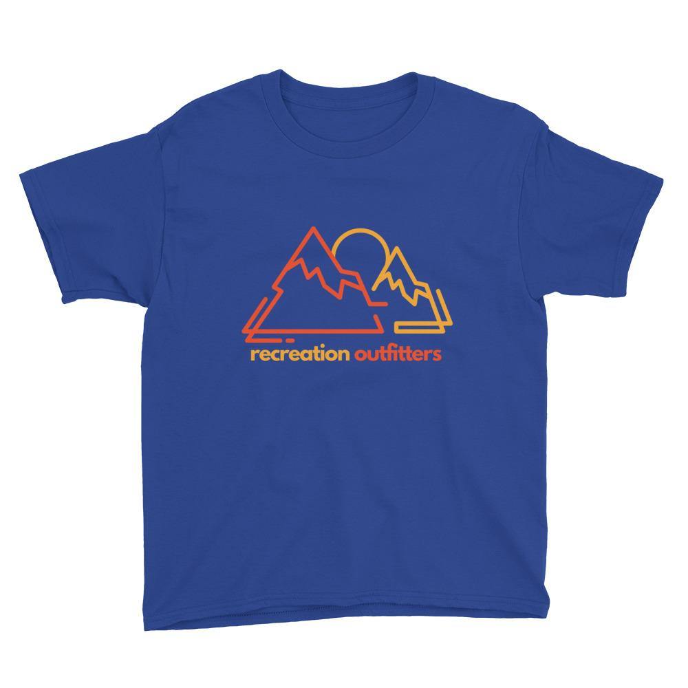 Recreation Outfitters Royal Blue / XS Recreation Outfitters - Mountain and Moon - Youth Short Sleeve T-Shirt