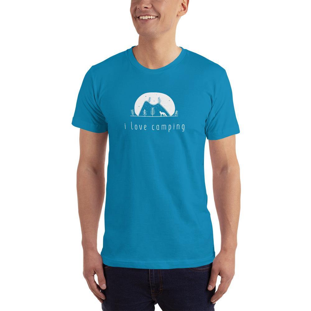 Recreation Outfitters Teal / XS Recreation Outfitters - I love camping - Adult T-Shirt