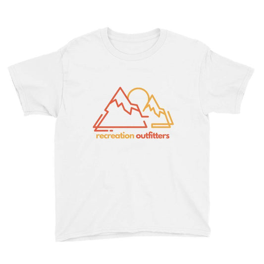 Recreation Outfitters White / XS Recreation Outfitters - Mountain and Moon - Youth Short Sleeve T-Shirt