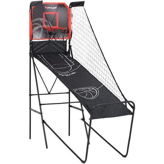 Redline Gameroom REDLINE - Alley-Oop Single Shootout Basketball Game Set with Quick Connect Frame - M01484W