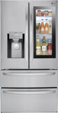 LG - 4-Door French Door Smart Refrigerator with InstaView - LMXS28596S