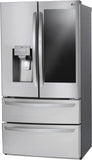 LG - 4-Door French Door Smart Refrigerator with InstaView - LMXS28596S
