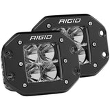 RIGID Industries Lighting RIGID Industries D-Series PRO Flood Flush Mount Black Light - Pair [212113]