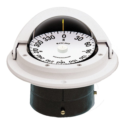 Ritchie Compasses Ritchie F-82W Voyager Compass - Flush Mount - White [F-82W]