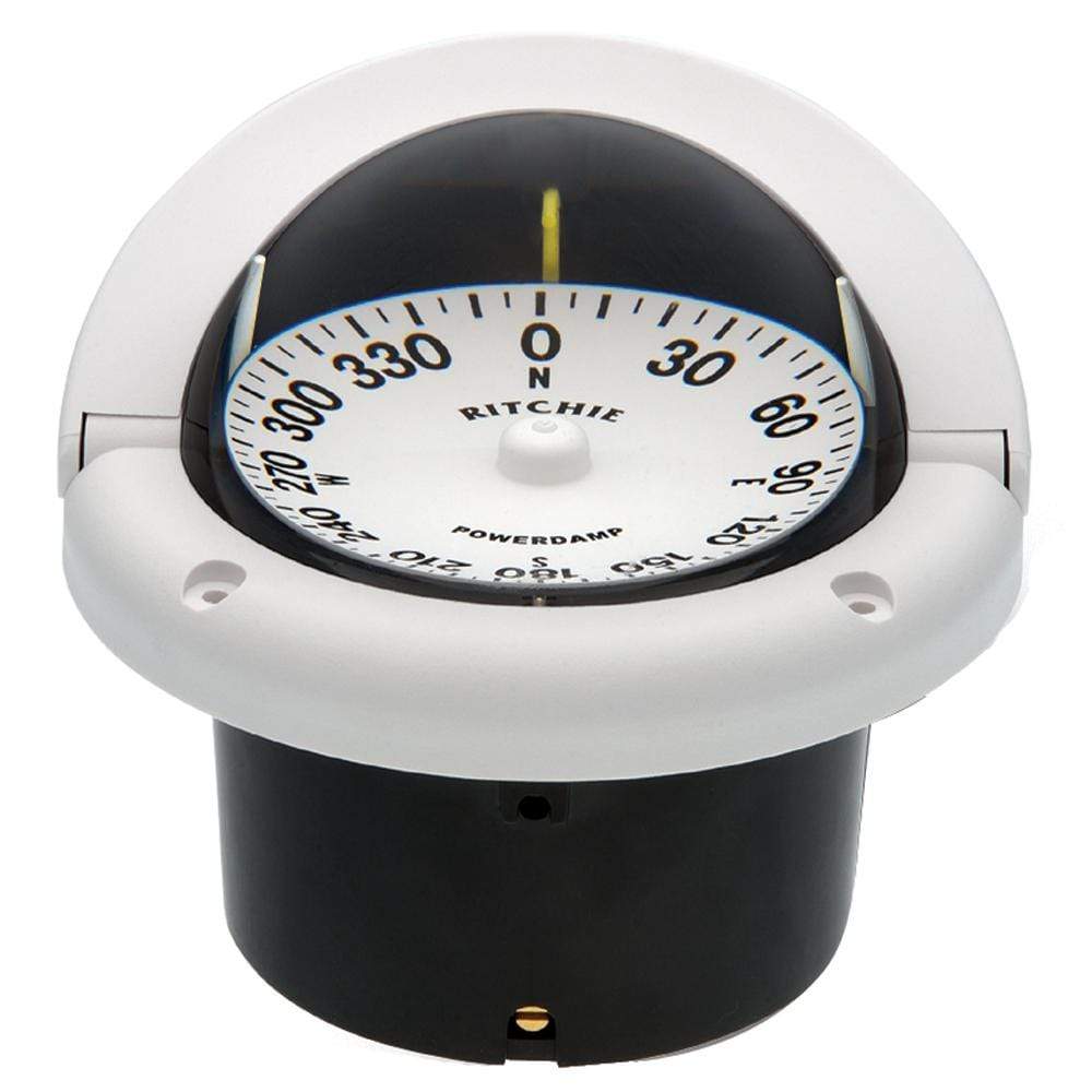 Ritchie HF-742W Helmsman Compass Flush Mount White [HF-742W] –  Recreation Outfitters
