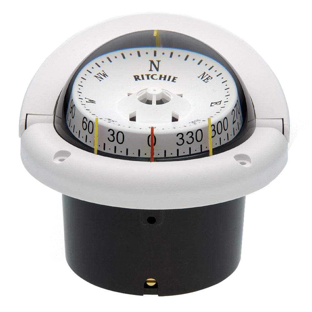 Ritchie Compasses Ritchie HF-743W Helmsman Compass - Flush Mount - White [HF-743W]