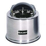 Ritchie Compasses Ritchie SP-5-C GlobeMaster Compass - Pedestal Mount - Stainless Steel - 12V - 5 Degree Card [SP-5-C]
