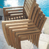 Royal Teak Collection CHAIRS AND BENCHES (continued) Royal Teak Collection Avant Stacking Chair – AVTSC