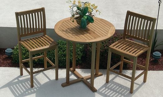 Royal Teak Collection CHAIRS AND BENCHES (continued) Royal Teak Collection Bar Side Chair – BARC