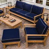 Royal Teak Collection COASTAL GROUP / Frame only . PLEASE USE MIAMI TABLES AND OTTOMAN FOR THIS LINE. Royal Teak Collection Coastal Sofa / 3-Seater - COA3FO