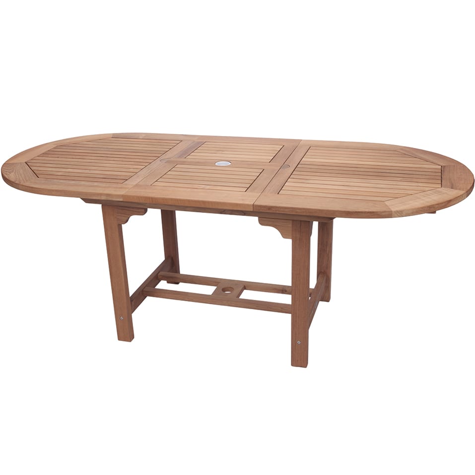 Royal Teak Collection Dining Table Royal Teak Collection | Medium Oval Family Expansion Table - FEO8