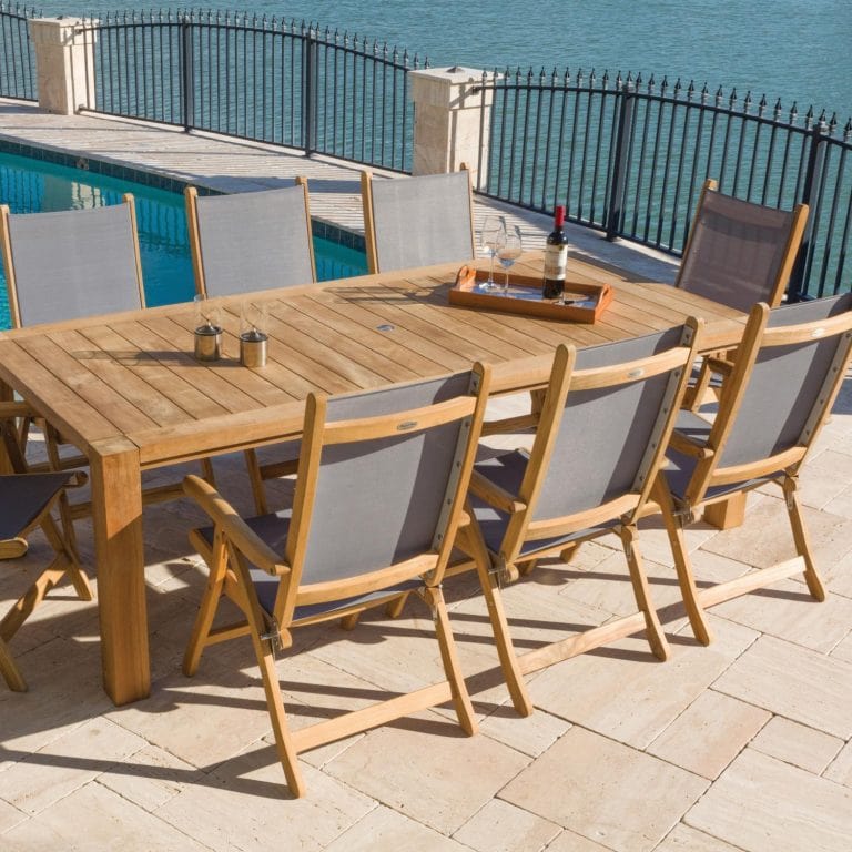 Royal Teak Collection Dining Table Royal Teak Collection Small Gala Expansion Table – GALA64