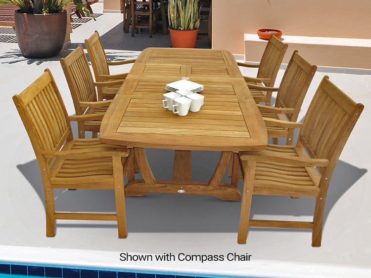 Royal Teak Collection Dining Table Royal Teak Collection Small Gala Expansion Table – GALA64
