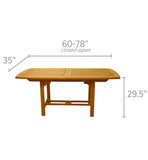 Royal Teak Collection Small Rectangular Family Expansion Table – FER6