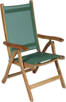 Royal Teak Collection Outdoor Chair Moss Royal Teak Collection Gray Florida Sling Adjustable Arm Dining Chair – FLGR